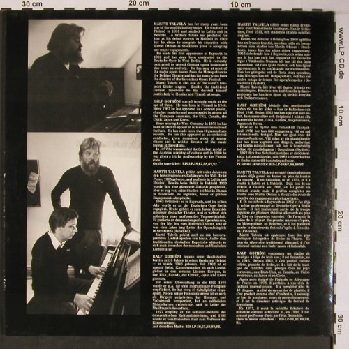 Schubert,Franz: Winterreise, Foc, BIS (LP-253/254), D, 1984 Typ: 2LP Best.-Nr.: L8835 Preis: 9,00 Euro