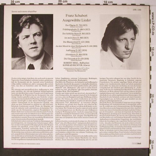 Schubert,Franz: Ausgewählte Lieder, Preiser Records(SPR 3288), A, 1977 - LP - L8839 - 7,50 Euro