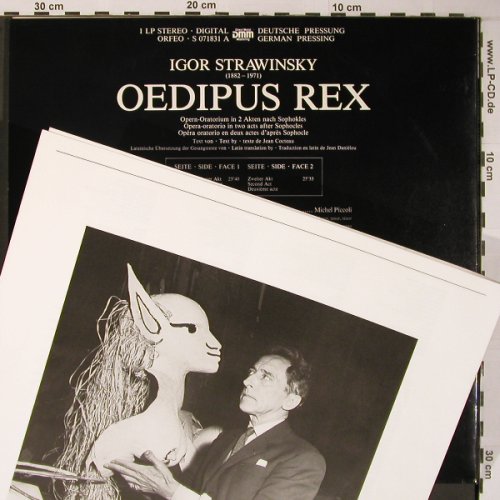 Strawinsky,Igor: Oedipus Rex, Foc, Orfeo(S 071831 A), D, 1983 - LP - L8841 - 7,50 Euro