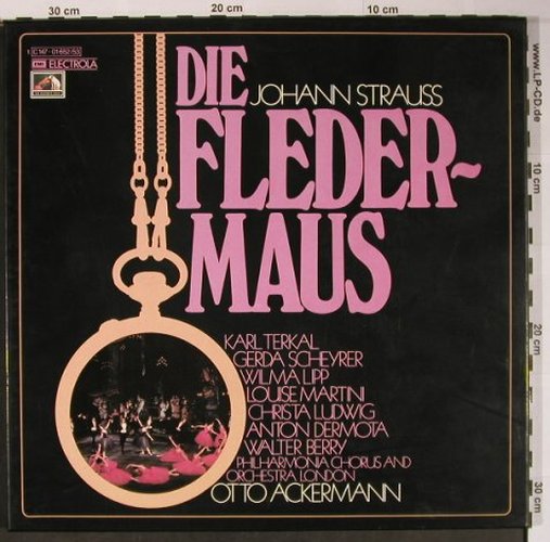 Strauss,Johann: Die Fledermaus,Box, EMI Electrola(C 147-01652/53), D, Ri,  - 2LP - L8844 - 9,00 Euro