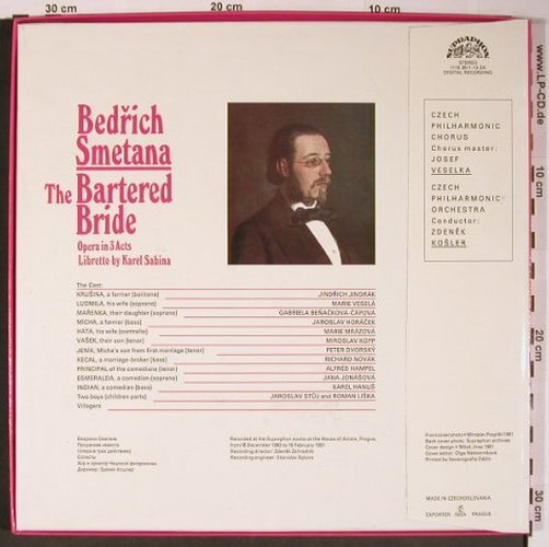 Smetana,Bedrich: The Bartered Bride, Box, Supraphon(1116 3511-13 ZA), CZ, 1981 - 3LP - L8845 - 12,50 Euro