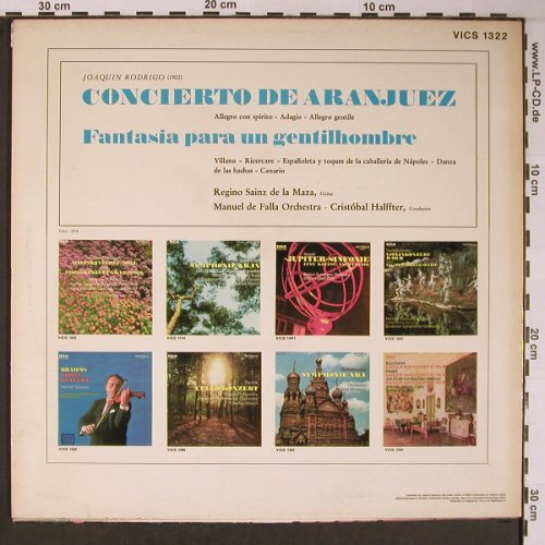 Rodrigo,Joaquin: Concierto de Aranjuez/Fantasia para, RCA Victrola (VICS 1322), D, Ri Typ: LP Best.-Nr.: L8849 Preis: 6,00 Euro