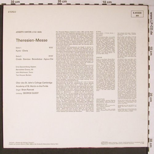 Haydn,Joseph: Theresien-Messe, Decca Meister der Musik(6.41509 AN), D, Ri,  - LP - L8850 - 5,00 Euro