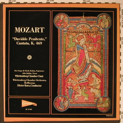 Mozart,Wolfgang Amadeus: Davidde Penitente, K469, Candide(CE 31107), US, 1978 - LP - L8854 - 7,50 Euro