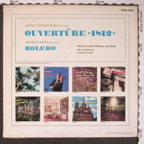Tschaikowsky,Peter / Ravel: Ouvertüre 1812 / Bolero, vg+/m-, Victrola (VICS 1352), D Typ: LP Best.-Nr.: L8864 Preis: 6,00 Euro