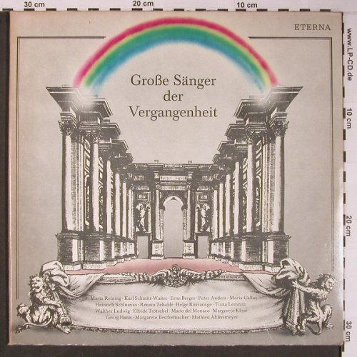 V.A.Große Sänger d.Vergangenheit1&2: Wagner, Bellini..Gluck,Leoncavallo, Eterna (8 22 604/05), DDR, 1984 Typ: 2LPx2 Best.-Nr.: L8869 Preis: 9,00 Euro