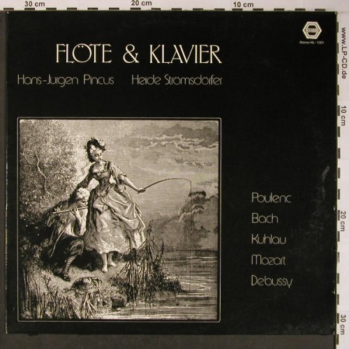 V.A.Flöte & Klavier: Poulenc,Bach,Kuhlau,Mozart,Debussy, Hexagon (HL-1001), D, 1975 Typ: LP Best.-Nr.: L8878 Preis: 12,50 Euro