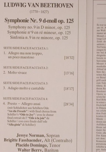 Beethoven,Ludwig van: Symphonie No.9, Box, D.Gr.(2741 009), D,  - 2LP - L8886 - 12,50 Euro