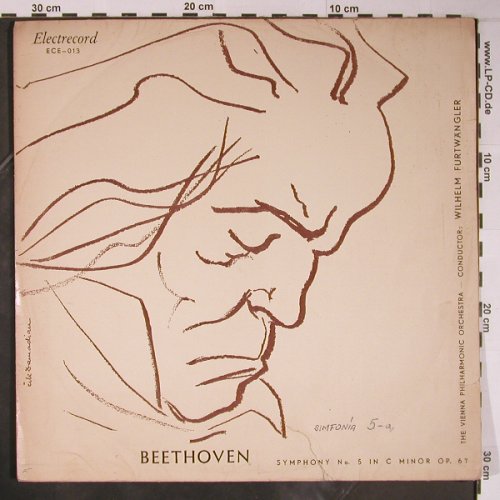 Beethoven,Ludwig van: Symphony No. 5 in C minor op.67, Electrecord(ECE-013), RO,vg+/VG-,  - LP - L8890 - 9,00 Euro