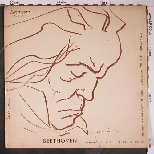 Beethoven,Ludwig van: Symphony No. 5 in C minor op.67, Electrecord(ECE-013), RO,vg+/VG-,  - LP - L8890 - 9,00 Euro