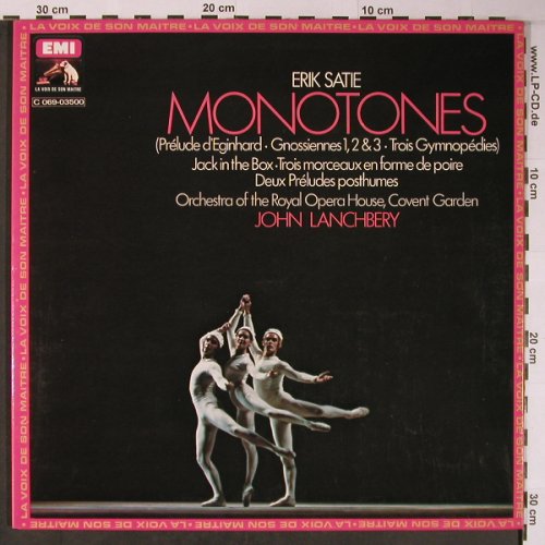 Satie,Erik: Monotones,Foc, EMI (C 069-03 500), F, 1979 Typ: LP Best.-Nr.: L8898 Preis: 12,50 Euro