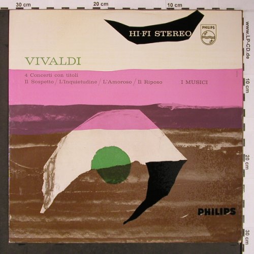 Vivaldi,Antonio: 4 Concerti con titoli, Philips(835 002 AY), NL,m-/VG-, 1958 - LP - L8903 - 15,00 Euro