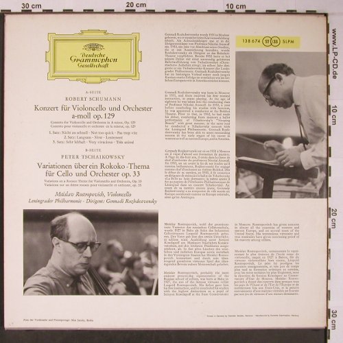 Schumann,Robert / Tschaikowsky: Cellokonzert op.129/Rokoko-Variatio, Deutsche Gramophon(SLPM 138 674), D, vg+/m-,  - LP - L8922 - 5,00 Euro