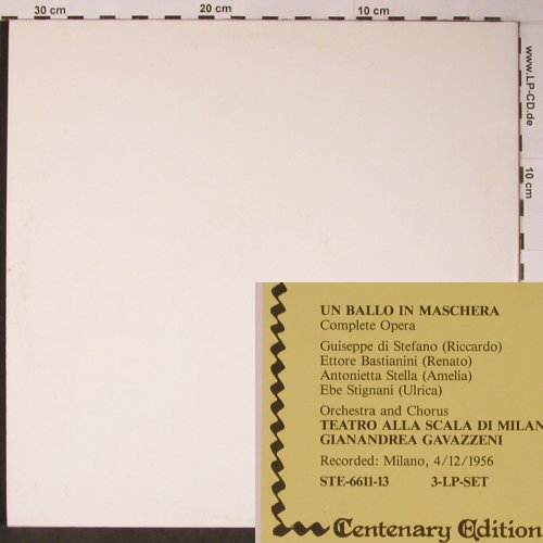 Verdi,Giuseppe: Un Ballo In Maschera,Foc,rec 3 1.1~, Gli Dei Della Musica (STE-6611-13), I, vg+/m-, 1981 Typ: 3LP Best.-Nr.: L8932 Preis: 11,50 Euro