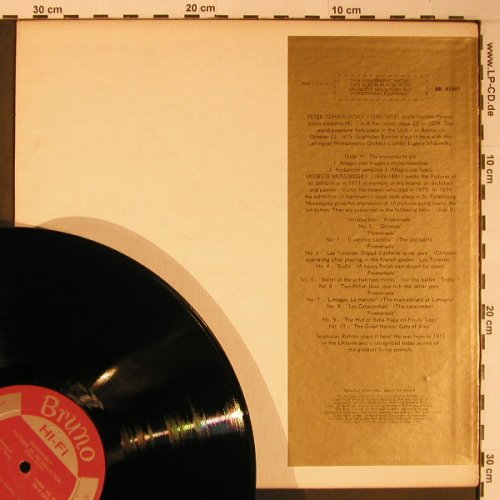 Tschaikowsky,Peter / Mussorgsky: Piano Concerto No.1/ Picture of..., Bruno, m- / woc (BR 41007), US Typ: LP Best.-Nr.: L8936 Preis: 17,50 Euro