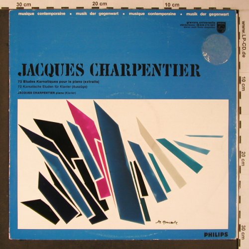 Charpentier,Jacques: 72 Etudes Karnatique pour le piano, Philips(839.276 DSY), F, m-/vg+,  - LP - L8939 - 27,50 Euro