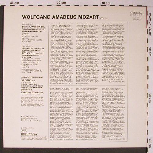 Mozart,Wolfgang Amadeus: Konzerte für 2 & 3 Klaviere, EMI(067-43 231), D, 1982 - LP - L8944 - 7,50 Euro