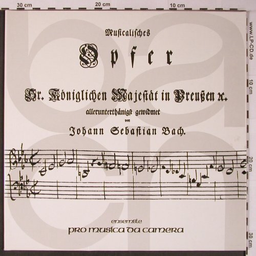 Bach,Johann Sebastian: Musikalisches Opfer BWV 1079, Foc, Capella Thorophon(MTH 202), D, 1979 - LP - L8945 - 9,00 Euro