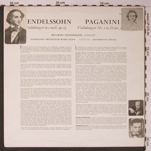 Mendelssohn-Bartholdy,Felix/Paganin: Violin-Konzert, 4 x stoc, MMS(MMS-2205), ,  - LP - L8953 - 12,50 Euro