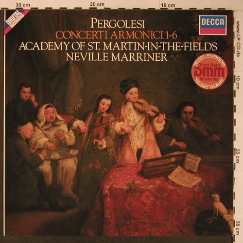 Pergolesi,Giovanni Battista: Concerti Armonici 1-6, Decca (6.42688 AZ), D, 1983 Typ: LP Best.-Nr.: L8954 Preis: 7,50 Euro