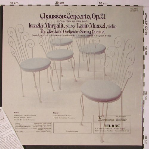 Chausson,Ernest: Concerto. Op.21, Foc, Telarc(DG-10046), D, 1980 - LP - L8956 - 9,00 Euro
