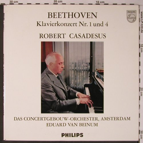 Beethoven,Ludwig van: Klavierkonzert Nr.1 & 4, vg+/m, Philips(L 09423 L), NL, Mono,  - LP - L8987 - 50,00 Euro