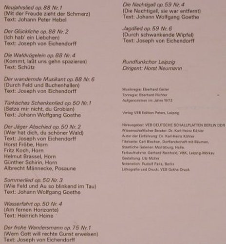 Mendelssohn Bartholdy,Felix: Chöre, Eterna Edition(8 26 331), DDR, 1972 - LP - L9020 - 9,00 Euro