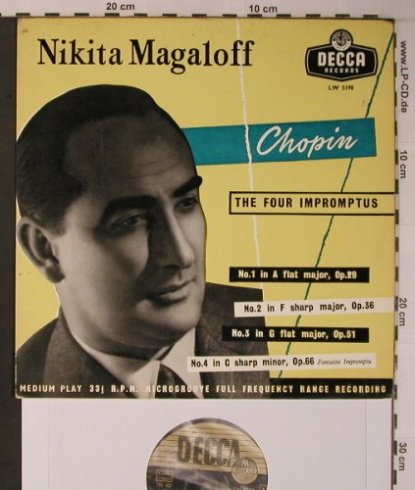 Chopin,Frederic: The Four Impromptus 1-4, vg-/vg+, Decca (LW 5190), D/UK, 1955 Typ: LP Best.-Nr.: L9024 Preis: 5,00 Euro