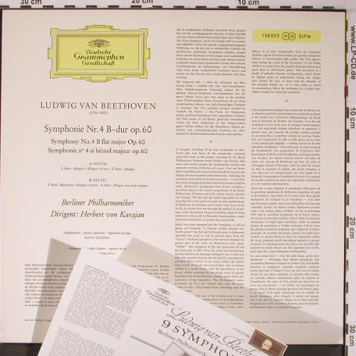 Beethoven,Ludwig van: Sinfonie Nr.4, Deutsche Gramophon(SLPM 138 803), D,  - LP - L9030 - 9,00 Euro