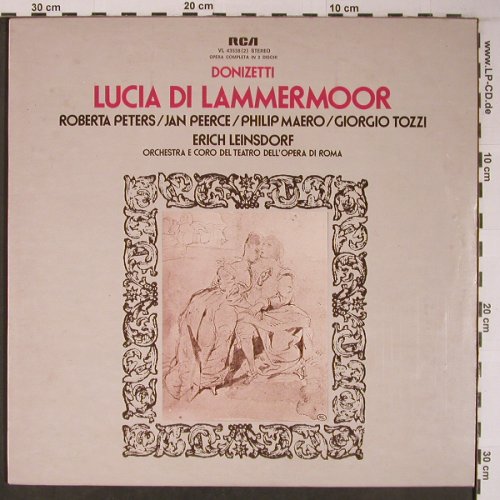 Donizetti,Gaetano: Lucia di Lammermoor,Libretto, RCA, Ri (VL 43538(2)), I,m-/vg+, 1977 Typ: 2LP Best.-Nr.: L9036 Preis: 9,00 Euro