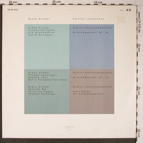 Kremer,Gidon: Edition Lockenhaus Vol. 4/5, Foc, ECM (ECM 1347/48), D, 1988 Typ: 2LP Best.-Nr.: L9040 Preis: 25,00 Euro