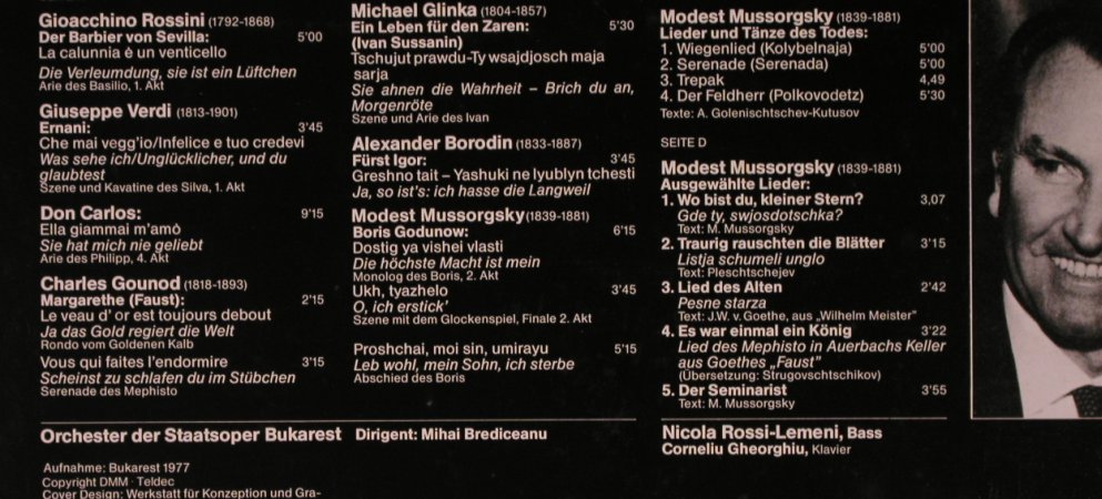 Rossi-Lemeni,Nicola: Golden Voice Collection, Capriccio (CA 30 014/1-2), D, 1983 Typ: 2LP Best.-Nr.: L9044 Preis: 12,50 Euro