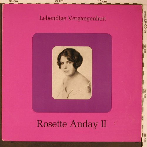 Anday,Rosette: Lebendige Vergangenheit - II, LV (LV 32), A Typ: LP Best.-Nr.: L9051 Preis: 7,50 Euro