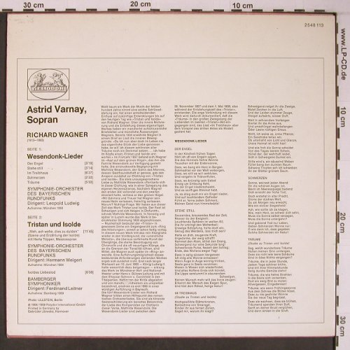 Varnay,Astrid: singt Wagner, Heliodor(2548 113), D, Ri, 1959 - LP - L9056 - 5,00 Euro