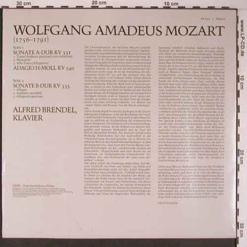 Mozart,Wolfgang Amadeus: Klaviersonaten KV 331,333/Adagio, Orbis(66 692 5), D, FS-New, 1975 - LP - L9061 - 25,00 Euro