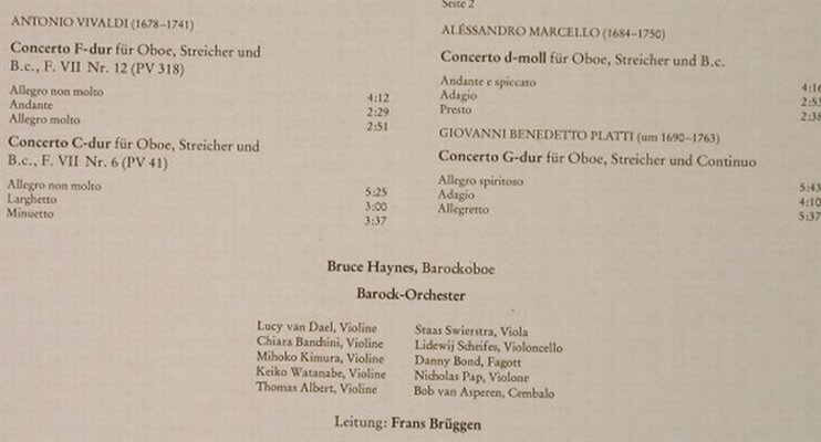 V.A.Concerti per Oboe,Archi e Cemb.: Vivaldi / Marcello / Platti, Foc, RCA(32 234-7), D, 1981 - LP - L9072 - 7,50 Euro