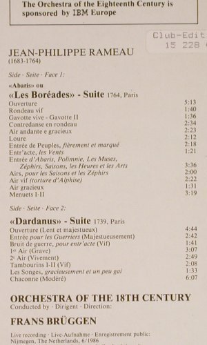 Rameau,Jean Philippe: Les Boreades Dardanus(Suites), Philips(420 240-1), D,Club Ed., 1987 - LP - L9082 - 7,50 Euro