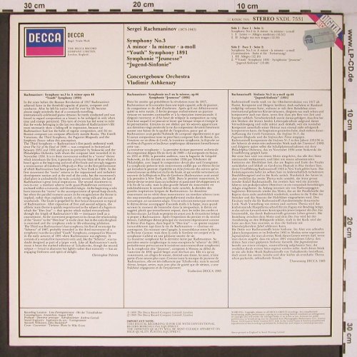 Rachmaninow,Sergei: Symphony No.3, Youth Symphony, Decca(SXDL 7531), D, 1983 - LP - L9091 - 7,50 Euro