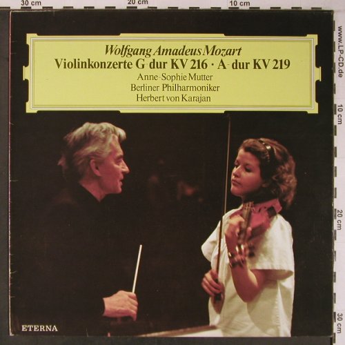 Mozart,Wolfgang Amadeus: Violinkonzerte Nr.3 G-dur&Nr5 A-dur, Eterna (8 27 621), DDR, 1982 Typ: LP Best.-Nr.: L9106 Preis: 7,50 Euro