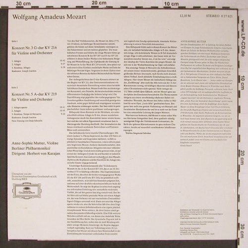 Mozart,Wolfgang Amadeus: Violinkonzerte Nr.3 G-dur&Nr5 A-dur, Eterna (8 27 621), DDR, 1982 Typ: LP Best.-Nr.: L9106 Preis: 7,50 Euro