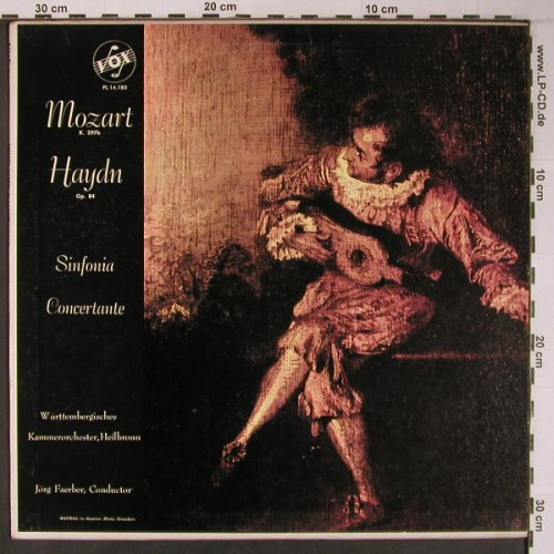 Mozart,Wolfgang Amadeus/Haydn: Sinfonia Concertante KV297b/op.84, CpC / Vox (PL 14 180), US, vg+/m- Typ: LP Best.-Nr.: L9112 Preis: 7,50 Euro