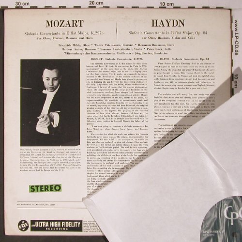 Mozart,Wolfgang Amadeus/Haydn: Sinfonia Concertante KV297b/op.84, CpC / Vox (PL 14 180), US, vg+/m- Typ: LP Best.-Nr.: L9112 Preis: 7,50 Euro