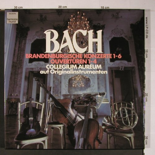 Bach,Johann Sebastian: Brandenburgische Konzerte1-6/Ouv1-4, Harmonia Mundi (J 071), D, Ri Typ: 4LP Best.-Nr.: L9130 Preis: 24,00 Euro