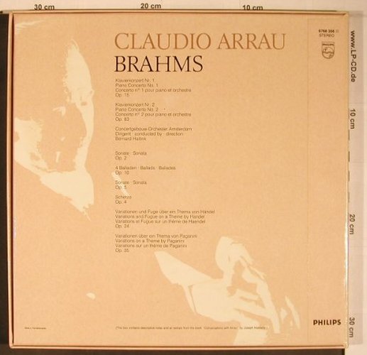 Brahms,Johannes: Klavierkonzert Nr.1 & 2, Box, Philips(6768 356), NL,Ri,  - 5LP - L9145 - 25,00 Euro