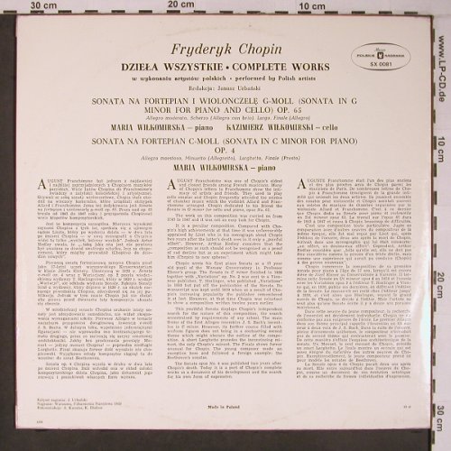 Chopin,Frederic: Complete Works-Son.Piano&Cello, MUZA(SX 0081), PL,vg+/vg+,  - LP - L9148 - 9,00 Euro