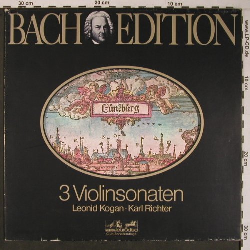 Bach,Johann Sebastian: 3 Violinen Sonaten, m/vg+, Melodia Eurodisc(66 211 4), D, Club Ed,  - LP - L9155 - 7,50 Euro