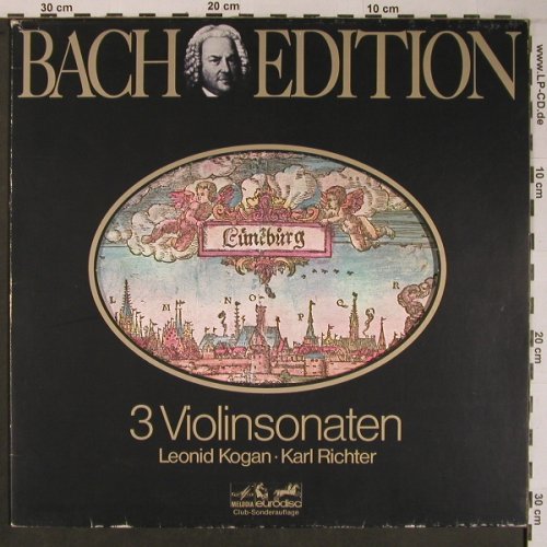 Bach,Johann Sebastian: 3 Violinen Sonaten, m/vg+, Melodia Eurodisc (66 211 4), D, Club Ed Typ: LP Best.-Nr.: L9155 Preis: 7,50 Euro