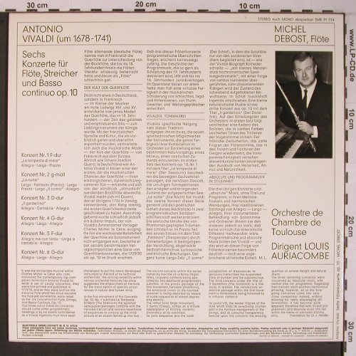 Vivaldi,Antonio: Sechs Konzerte,Flöte,Streicher,Bass, EMI Electrola (SME 91 774), D Typ: LP Best.-Nr.: L9159 Preis: 7,50 Euro