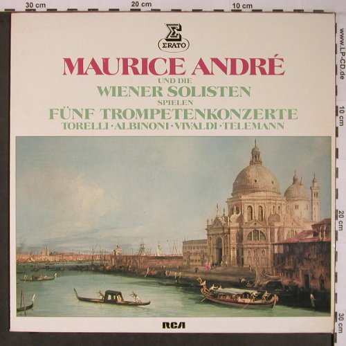 Andre,Maurice & Wiener Solisten: Spielen 5 Trompetenkonzerte, m-/vg+, Erato(ZL 30635), D, 1978 - LP - L9163 - 5,00 Euro