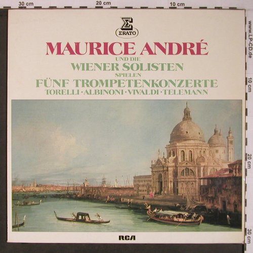 Andre,Maurice & Wiener Solisten: Spielen 5 Trompetenkonzerte, m-/vg+, Erato (ZL 30635), D, 1978 Typ: LP Best.-Nr.: L9163 Preis: 5,00 Euro